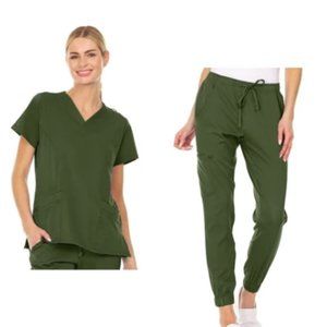 MediChic Jogger Medical Scrub Set XS-XL Olive